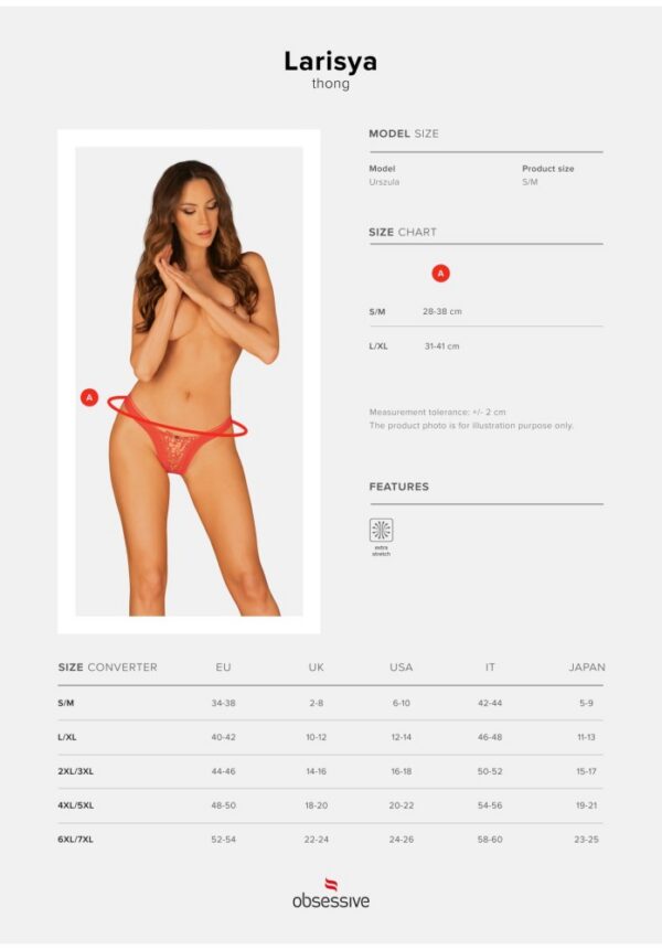 Larisya tanga, vörös, L/XL